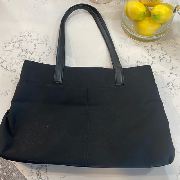 Vintage Coach Leather & Microfiber Fabric Satchel - Picture 1 of 15